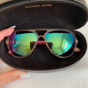 Michael Kors pink and clear sunglasses